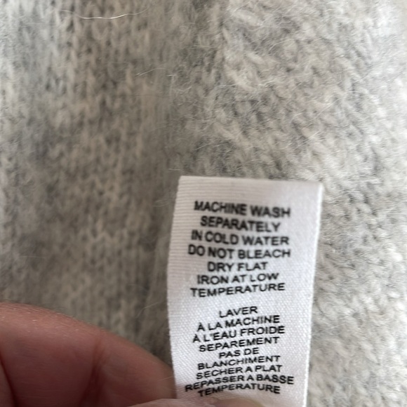 For The Republic Alpaca Blend Turtleneck Sweater Coastal Loose Drop Shoulder XS - Picture 8 of 11